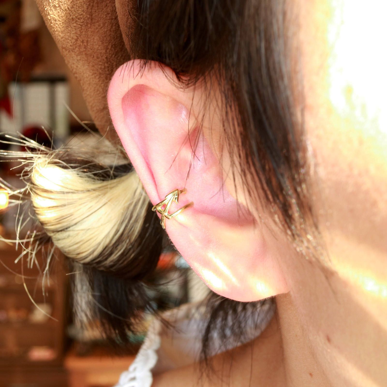 「horoscope earcuff Sagittarius」イヤーカフ いて座 ゴールド(片耳)