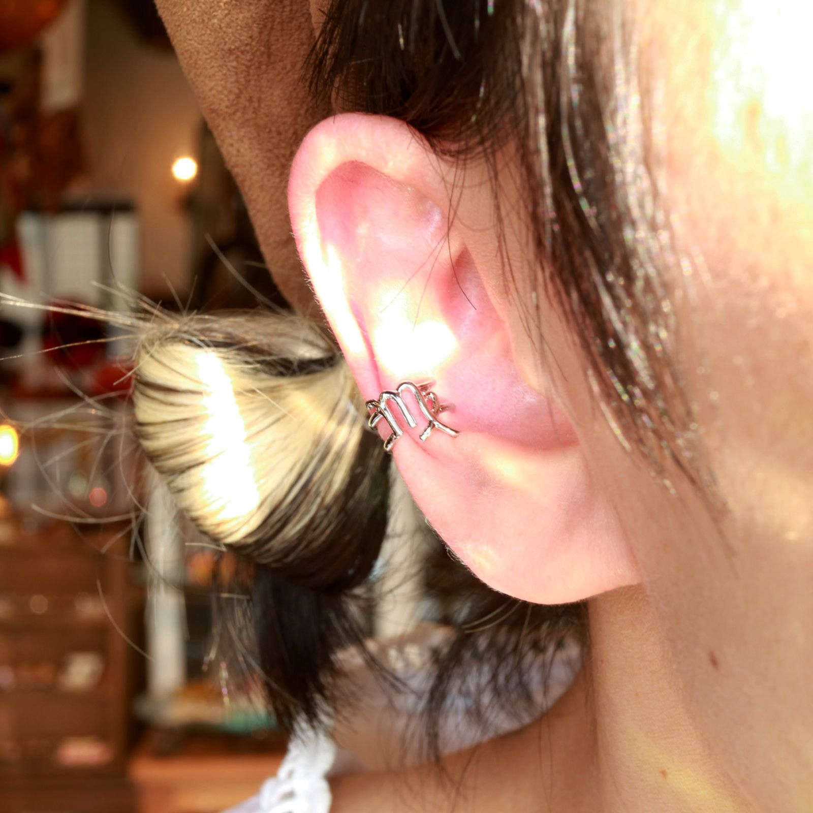 「horoscope earcuff Virgo」イヤーカフ おとめ座 シルバー(片耳)