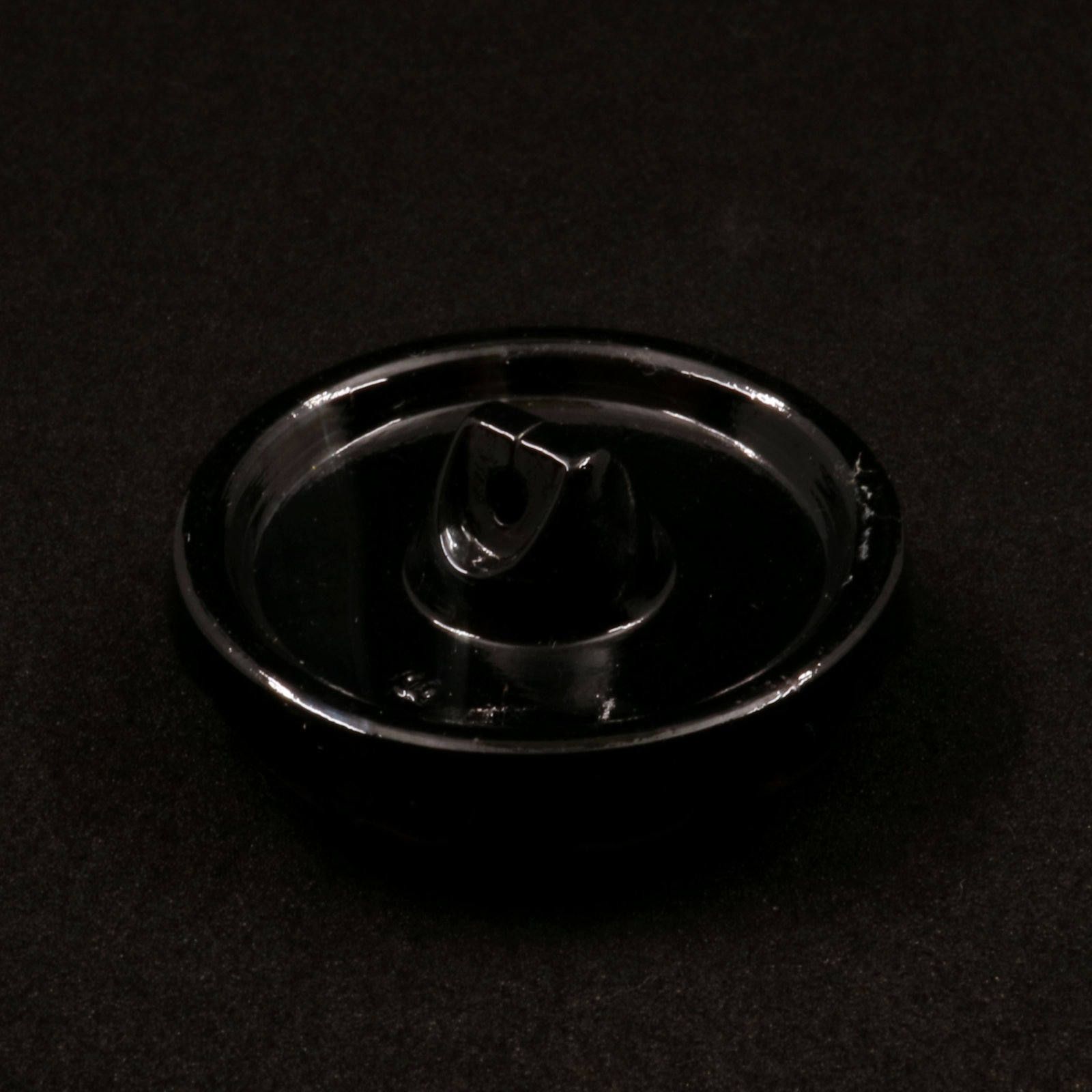 「ブルーリーフ」チェコヴィンテージガラスボタン