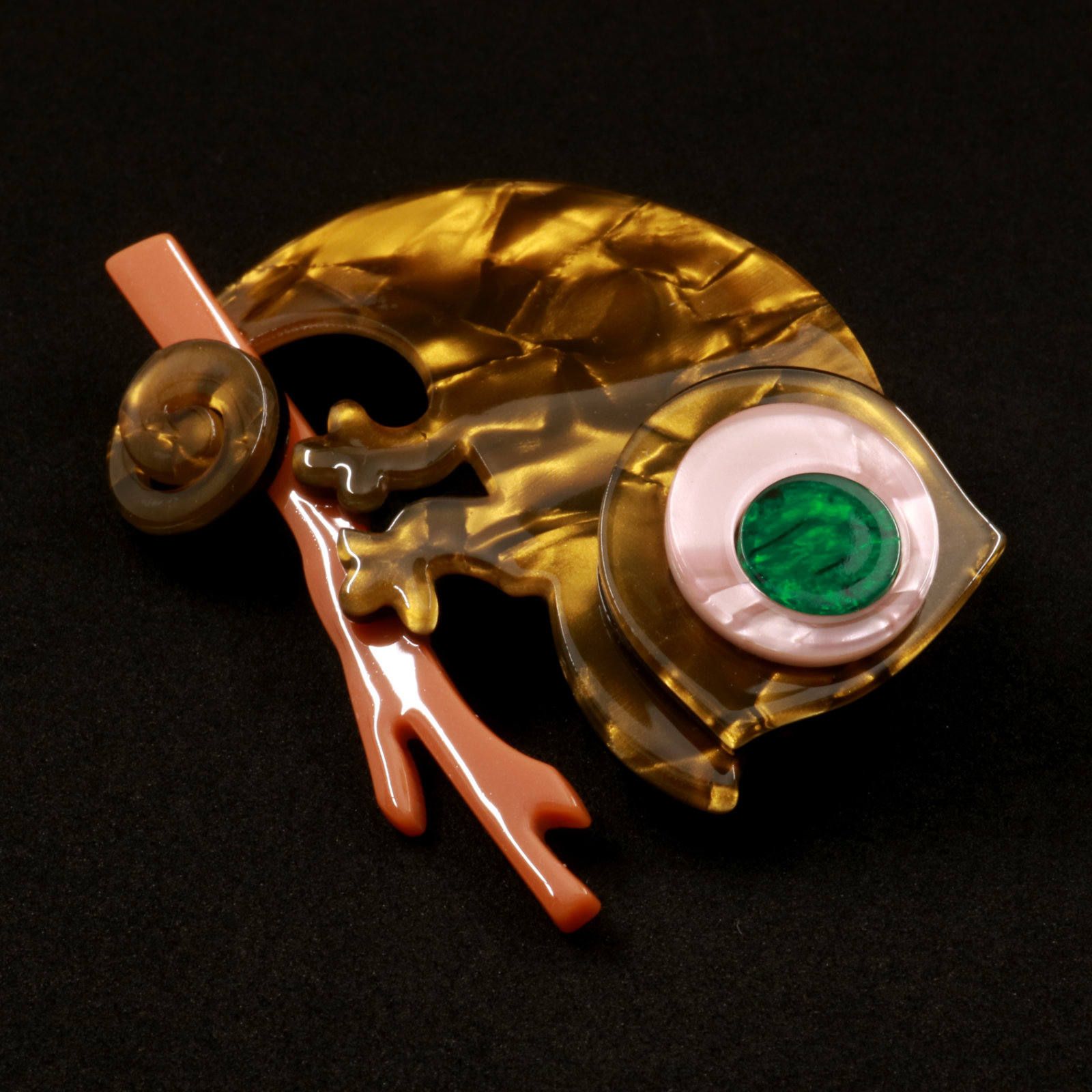 「カメレオンブローチ」 ブローチ 40'sスタイル