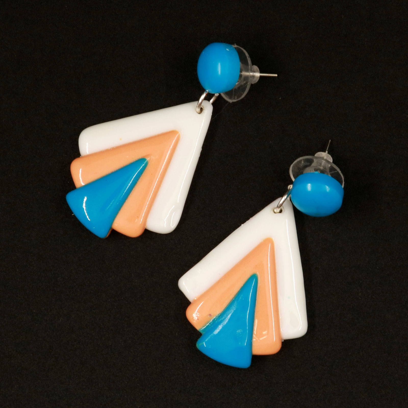 「3カラートライアングル」 ピアス 40'sスタイル