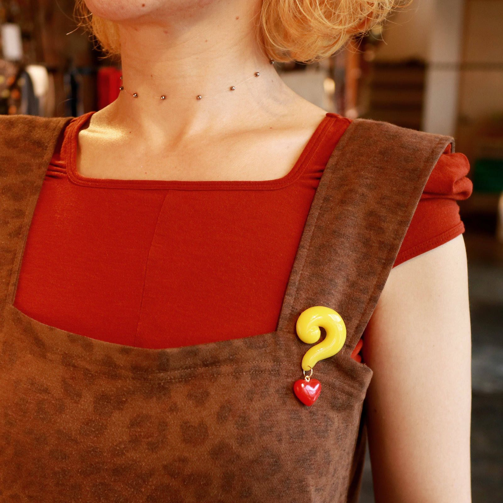 「クエスチョンマーク」 ブローチ 40'sスタイル