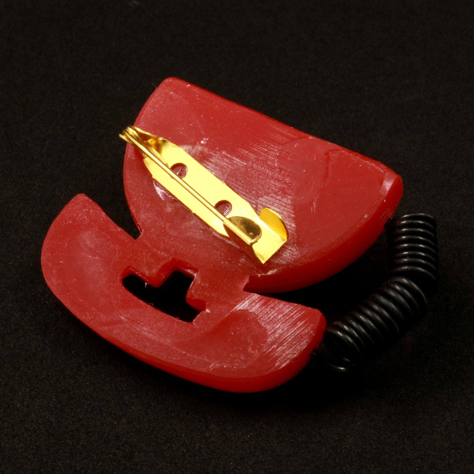 「ラインストーン付きレトロ電話」 ブローチ 40'sスタイル