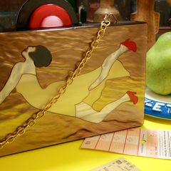 「アクリルスクエアバッグ」 アールヌーボースタイル