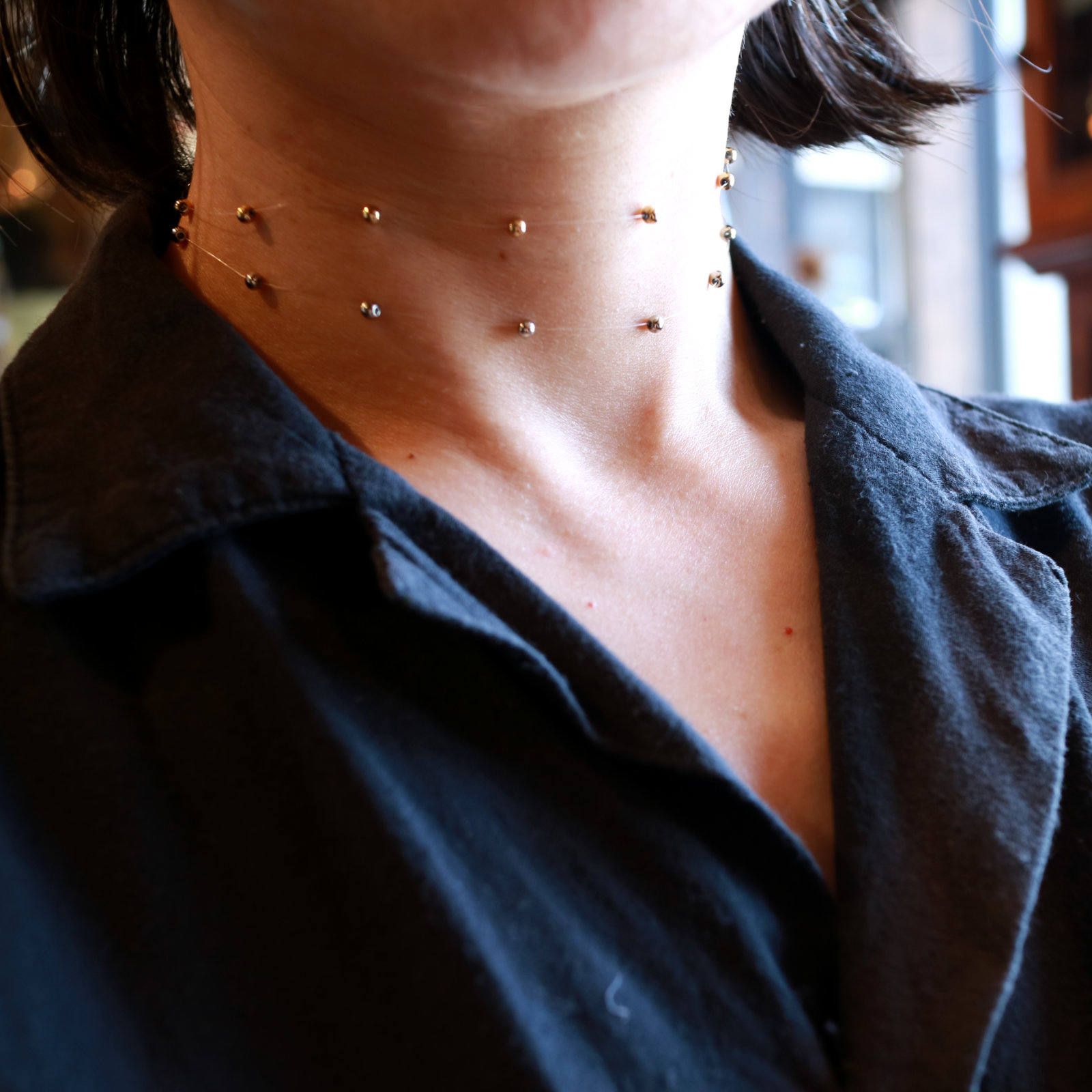 「Point nacklace silver」ネックレス