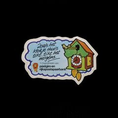 「postgiro en rijkspostspaarbank」ヴィンテージステッカー ヨーロッパ