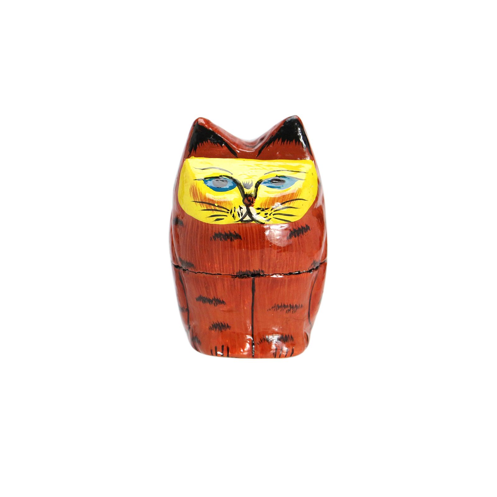 「PAPIER MACHE STANDING CAT」BROWN