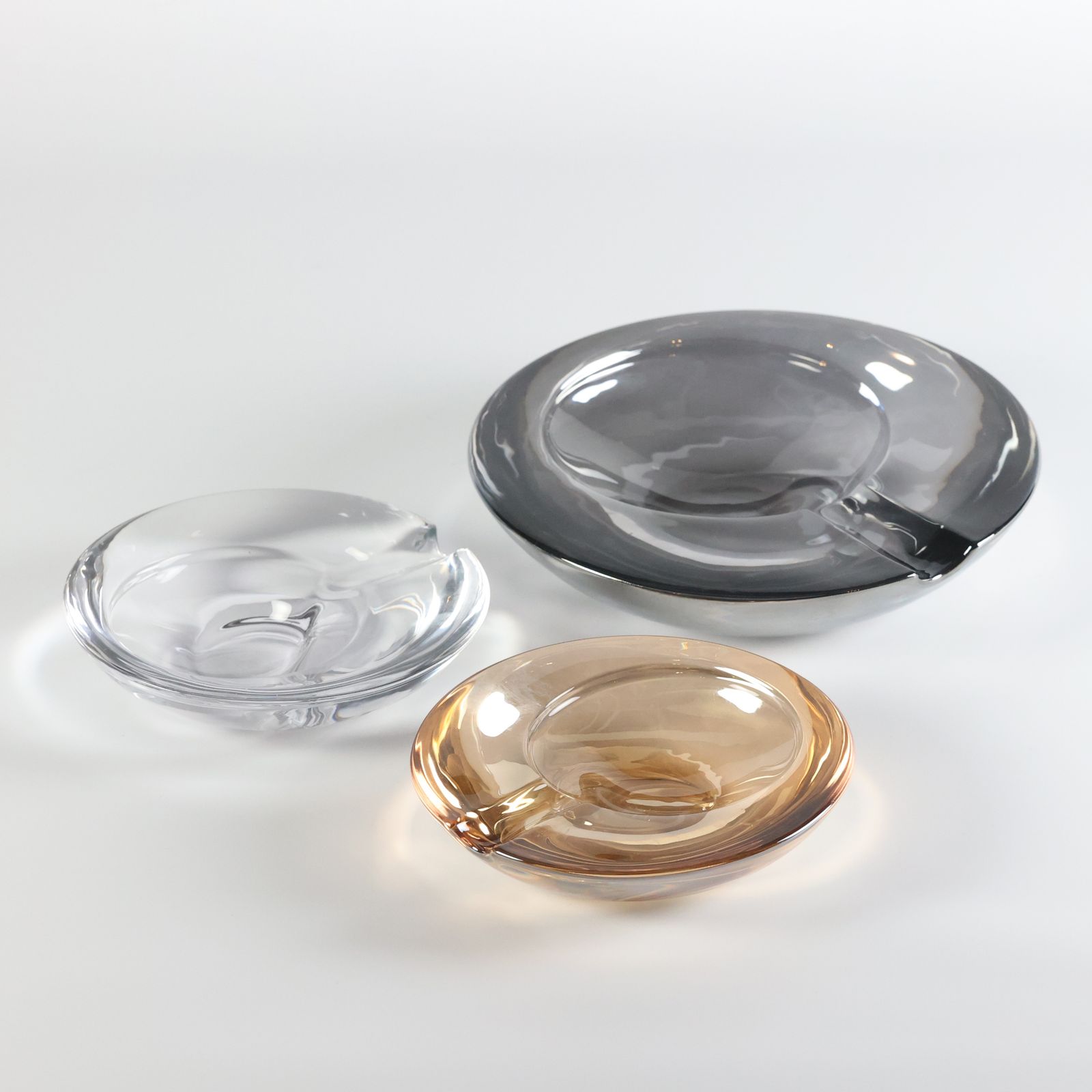 「GLASS ASHTRAY Large」ブルー