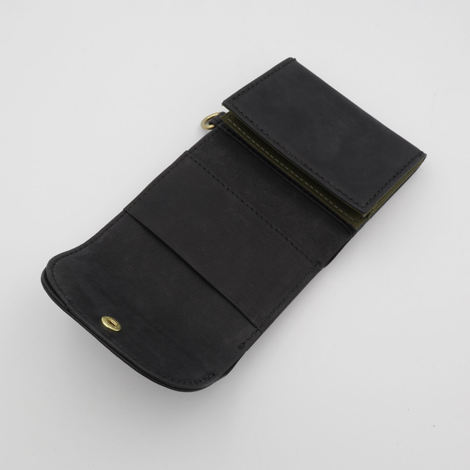 「PUFU」コンパクト財布 ブラック