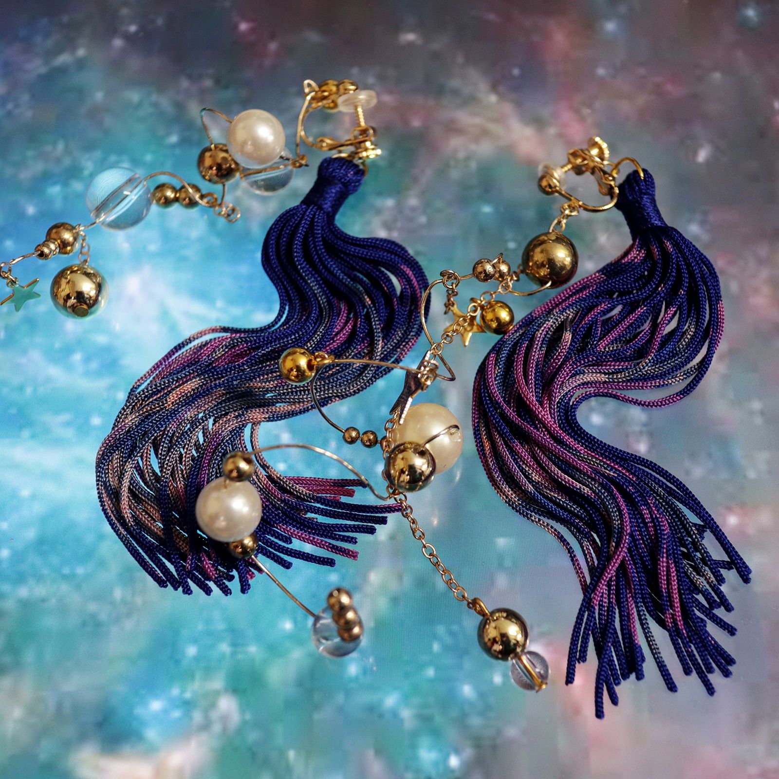 「TEO Cosmos」イヤリング【La cosmologie de sachikoism】