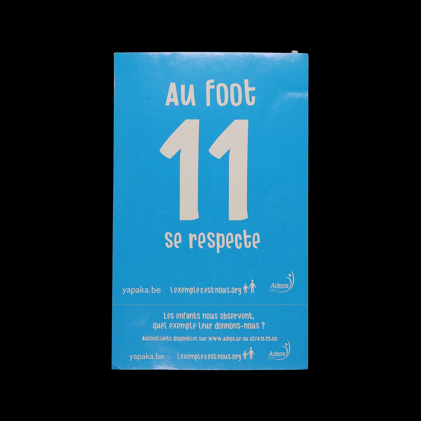 「AU foot 11 se resrecte」ヴィンテージステッカー ヨーロッパ