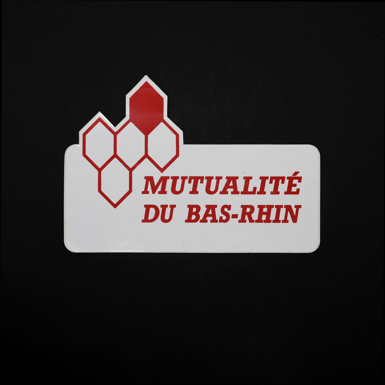 「MUTUALITE DU BAS-RHIN」ヴィンテージステッカー ヨーロッパ