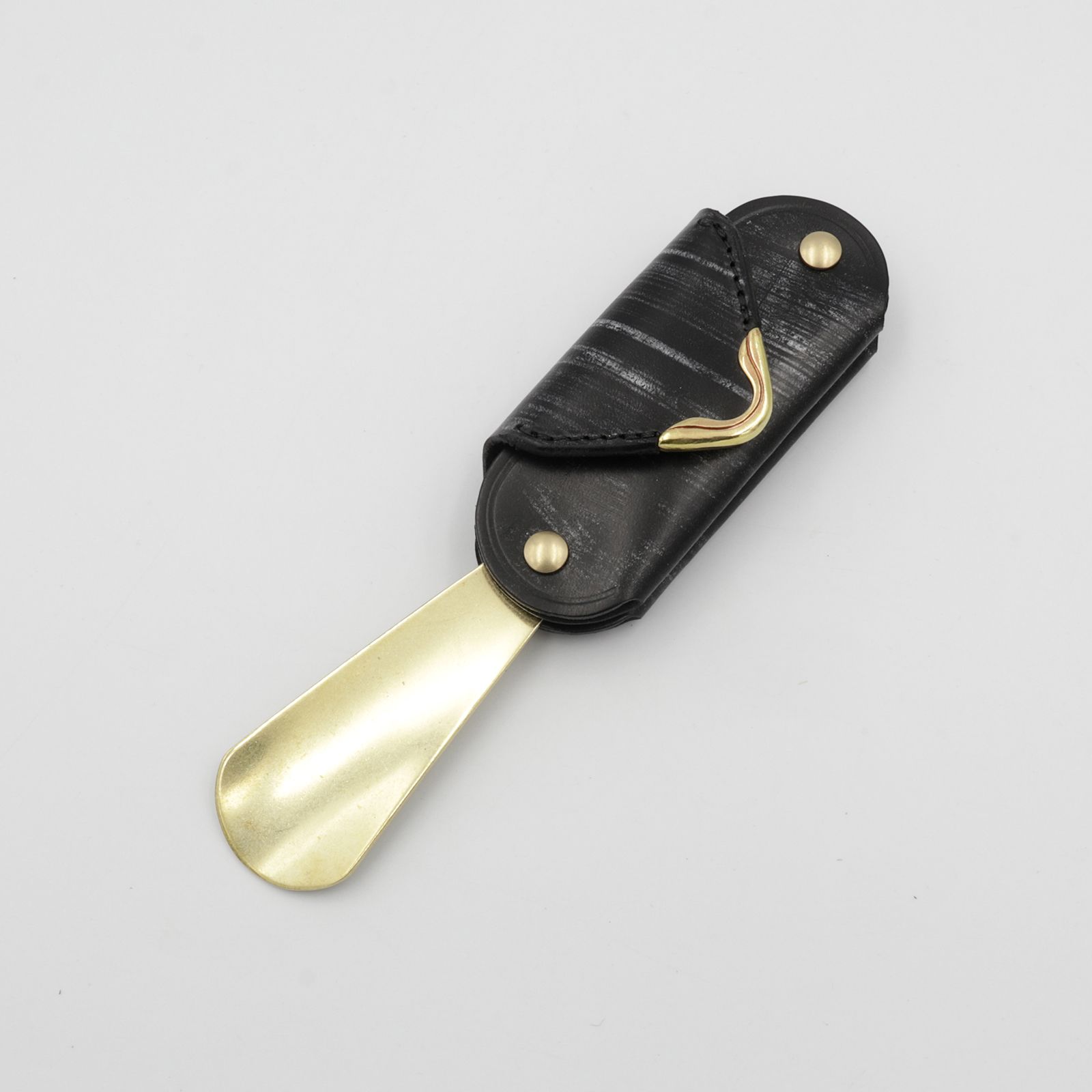 【Cramp】ミニキーケース＆シューホーン ブライドルレザー チョコ