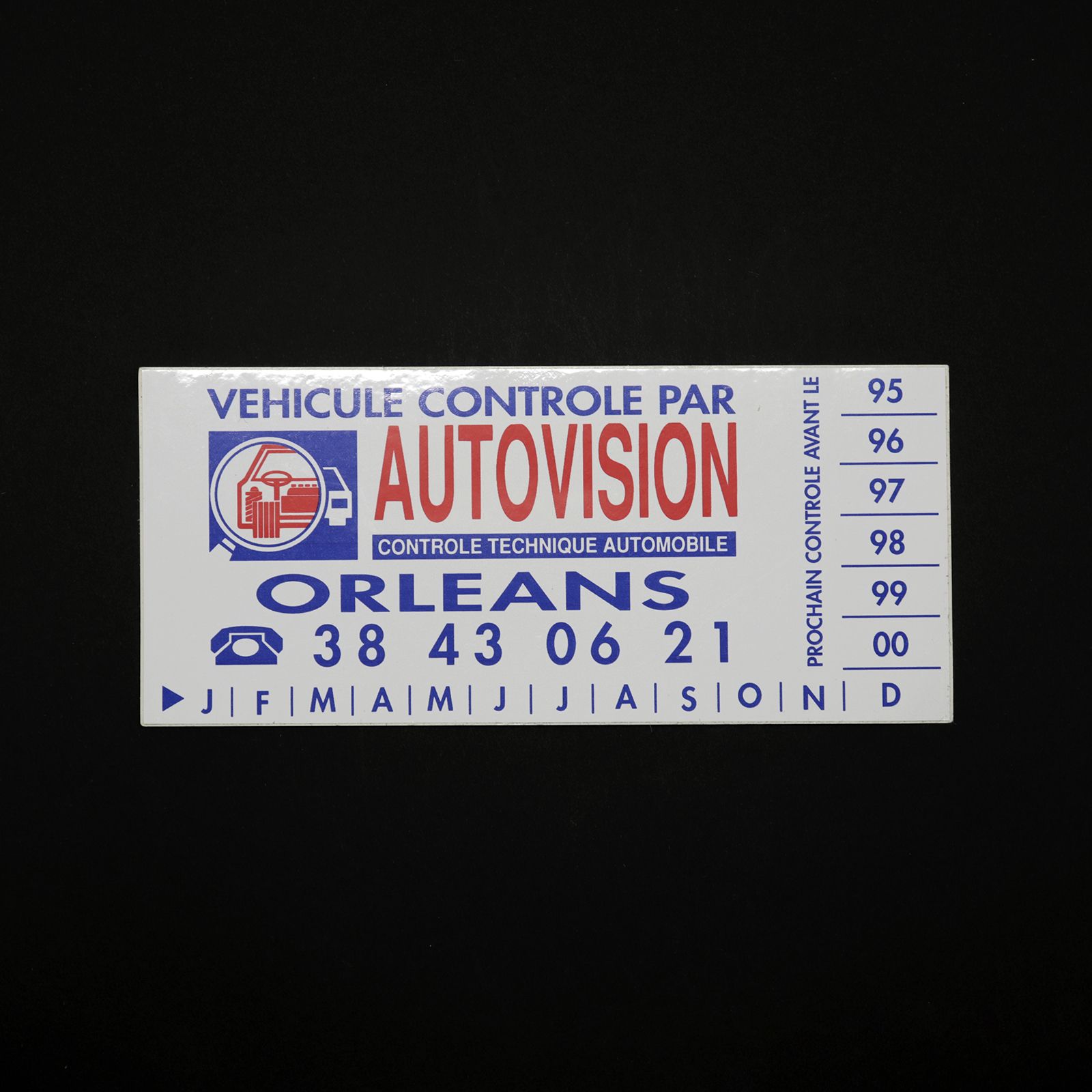 「AUTOVISION ORLEANS」ヴィンテージステッカー ヨーロッパ