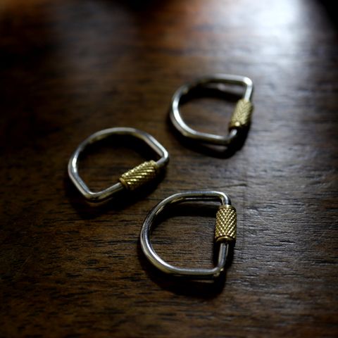 「LYMAN」キーリング ニッケル×ブラス