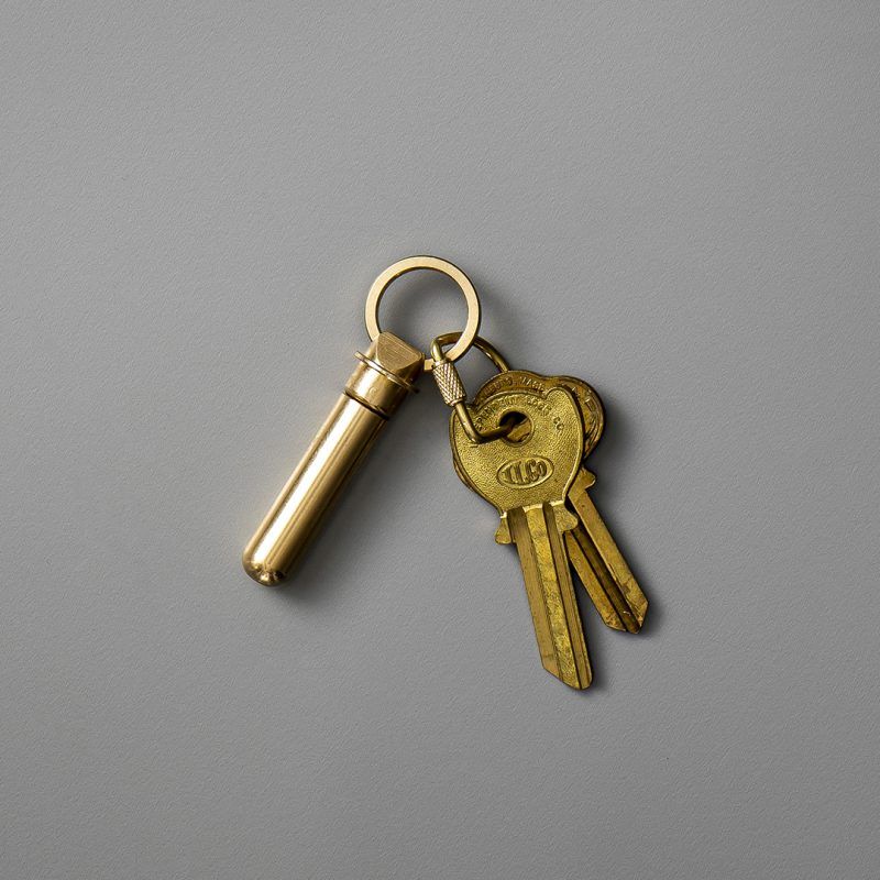 「Bullet Key Ring」キーリング ニッケル×ブラス