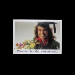 「Bloemen houden van mensen」ヴィンテージステッカー ヨーロッパ