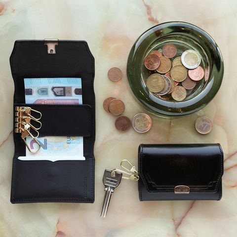 【Dual】コイン＆キーケース サドルプルアップ ブラック