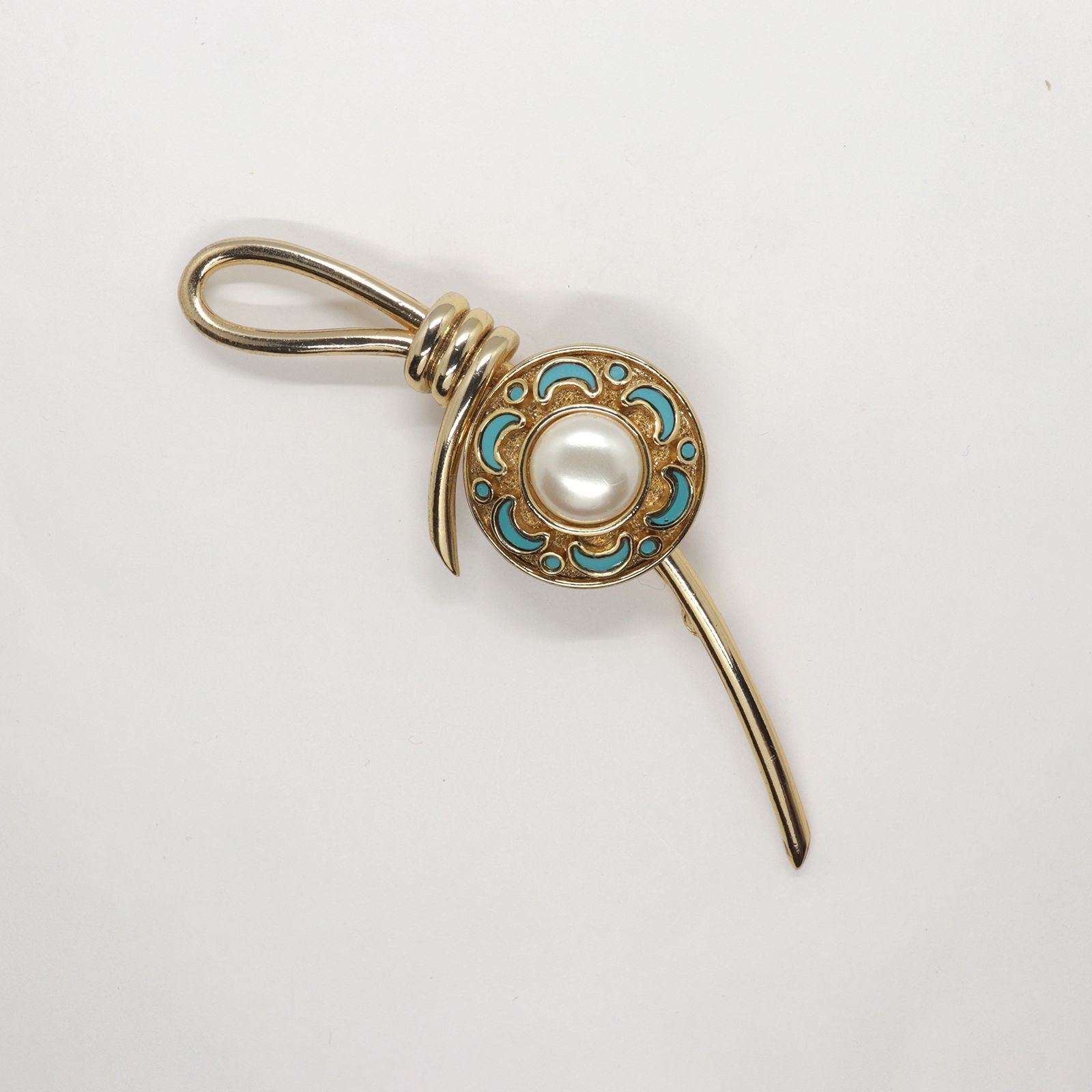 「パールボタンノット」ブローチ ORENA paris フランス