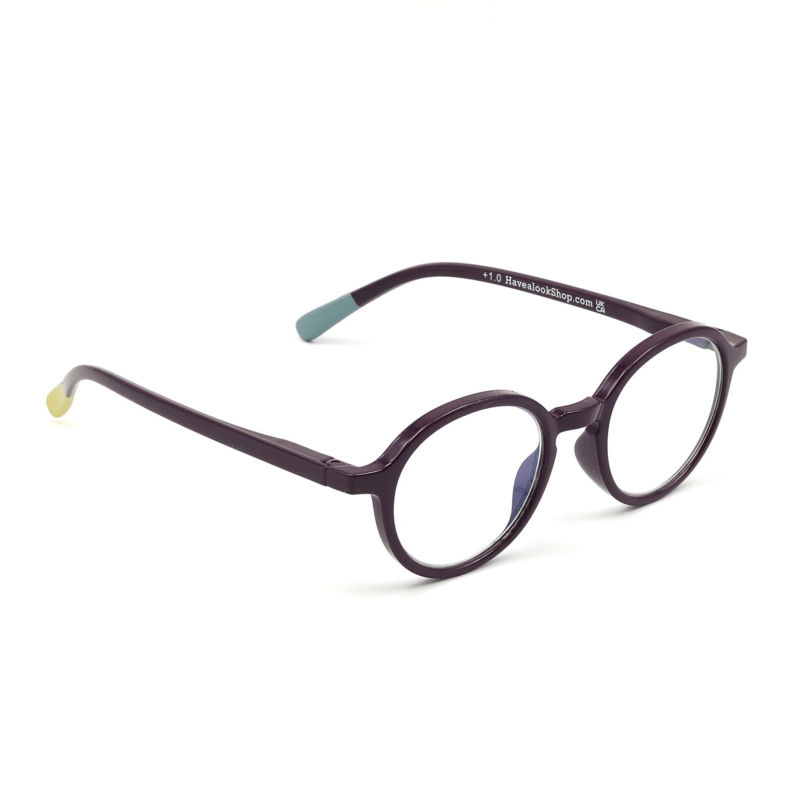 「CIRCLE SLIM」ブルーライトリーディンググラス bordeaux
