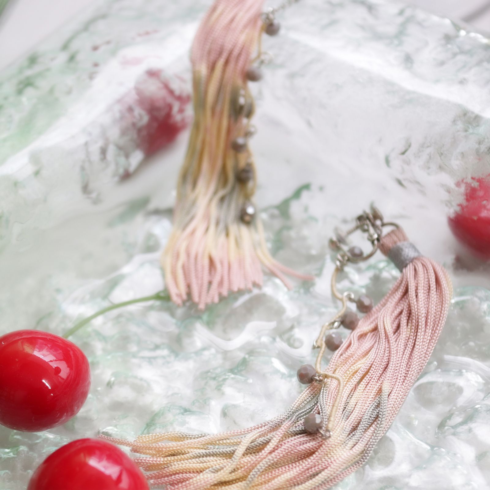 「Fete de l'eau TEO 水中花」イヤリング