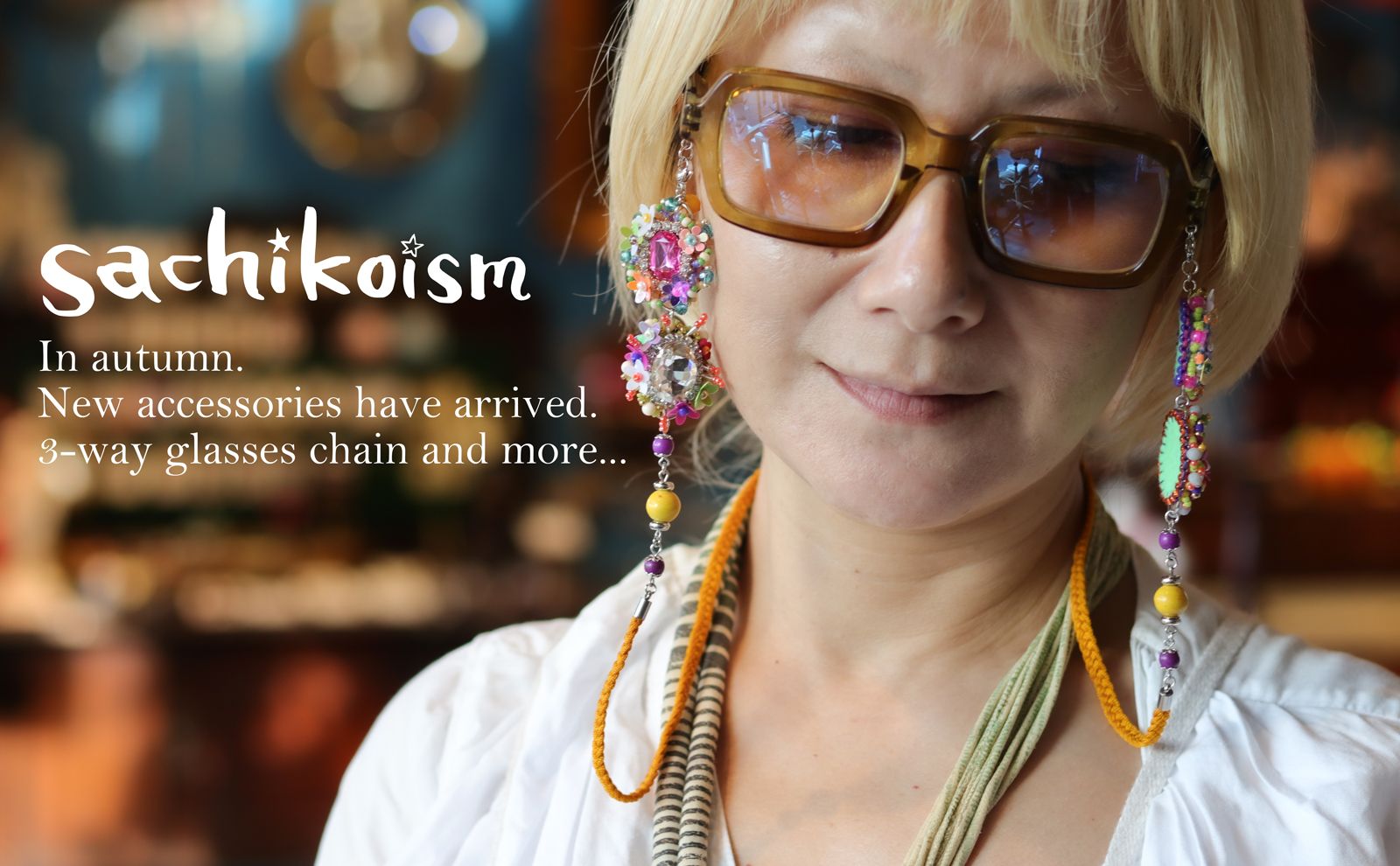 超！絶！素敵なグラスチェーン。sachikoismから。