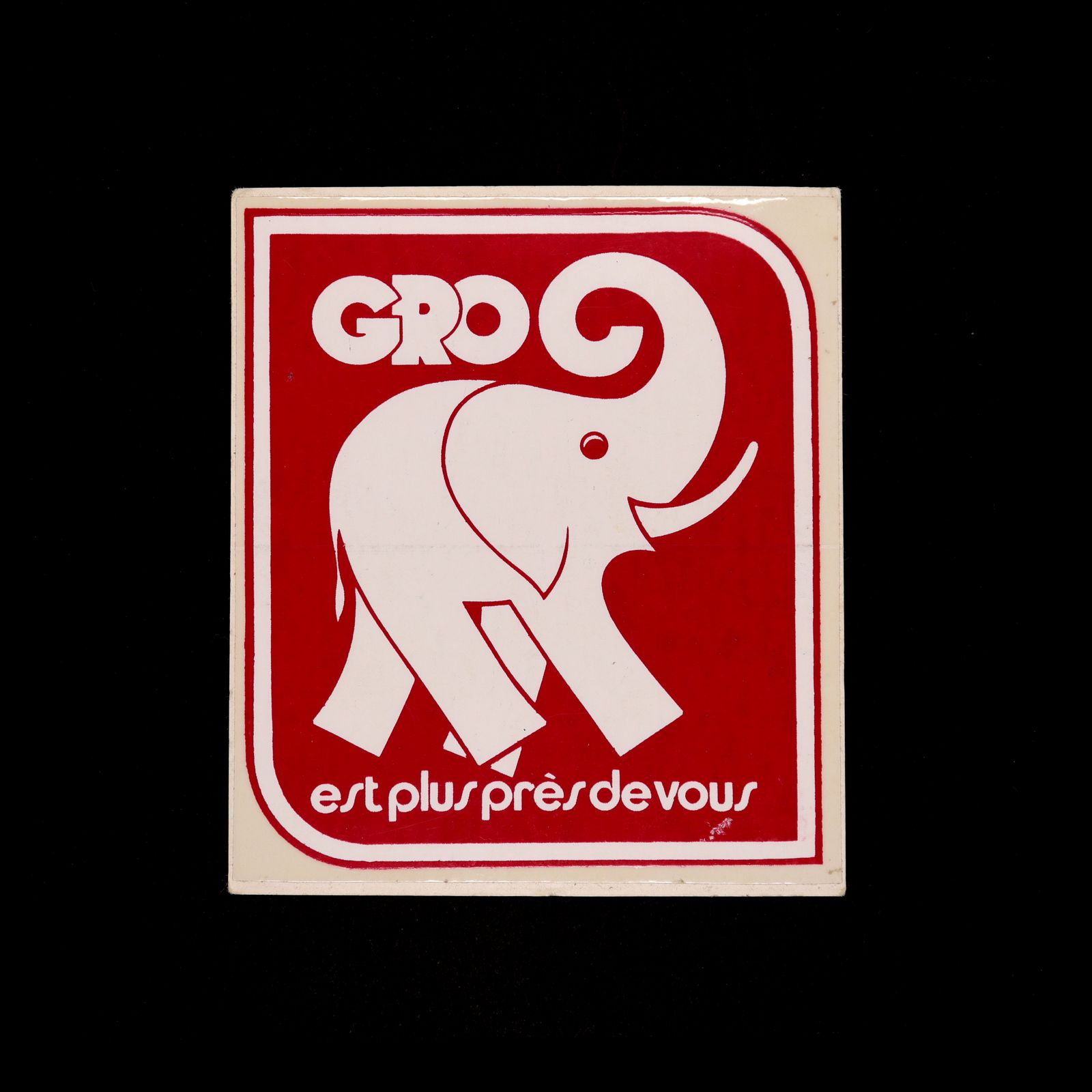 GROC ヴィンテージステッカー フランス