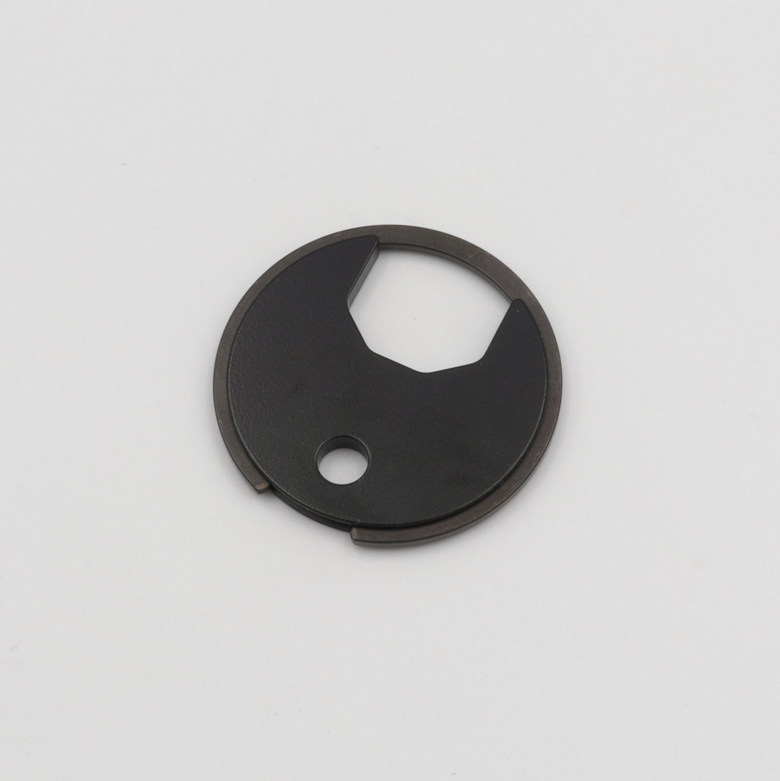 「BRASS CIRCLE KEYRING」キーリング ブラック