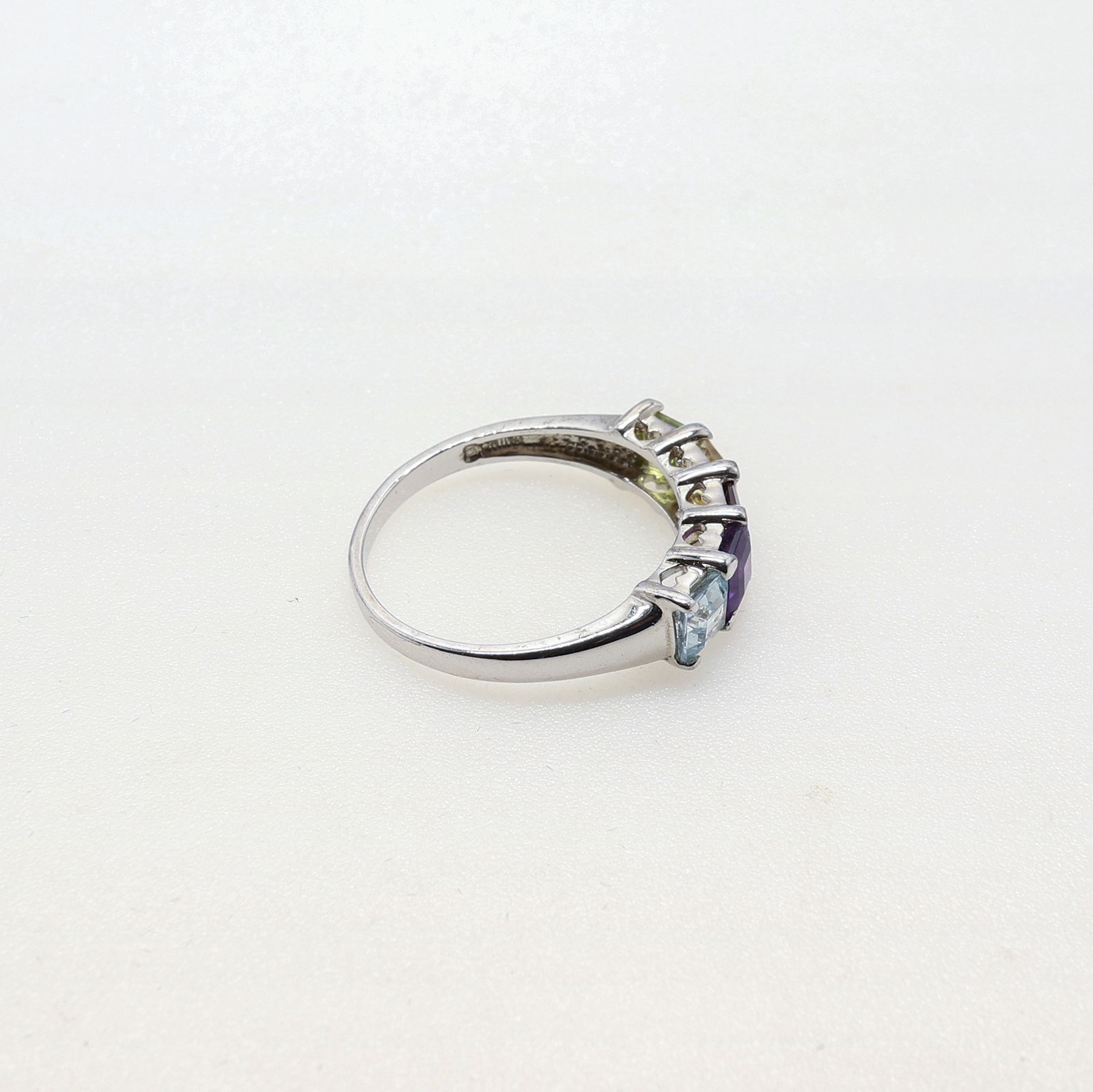 「レインボージェムライン」リング ヨーロッパ silver925