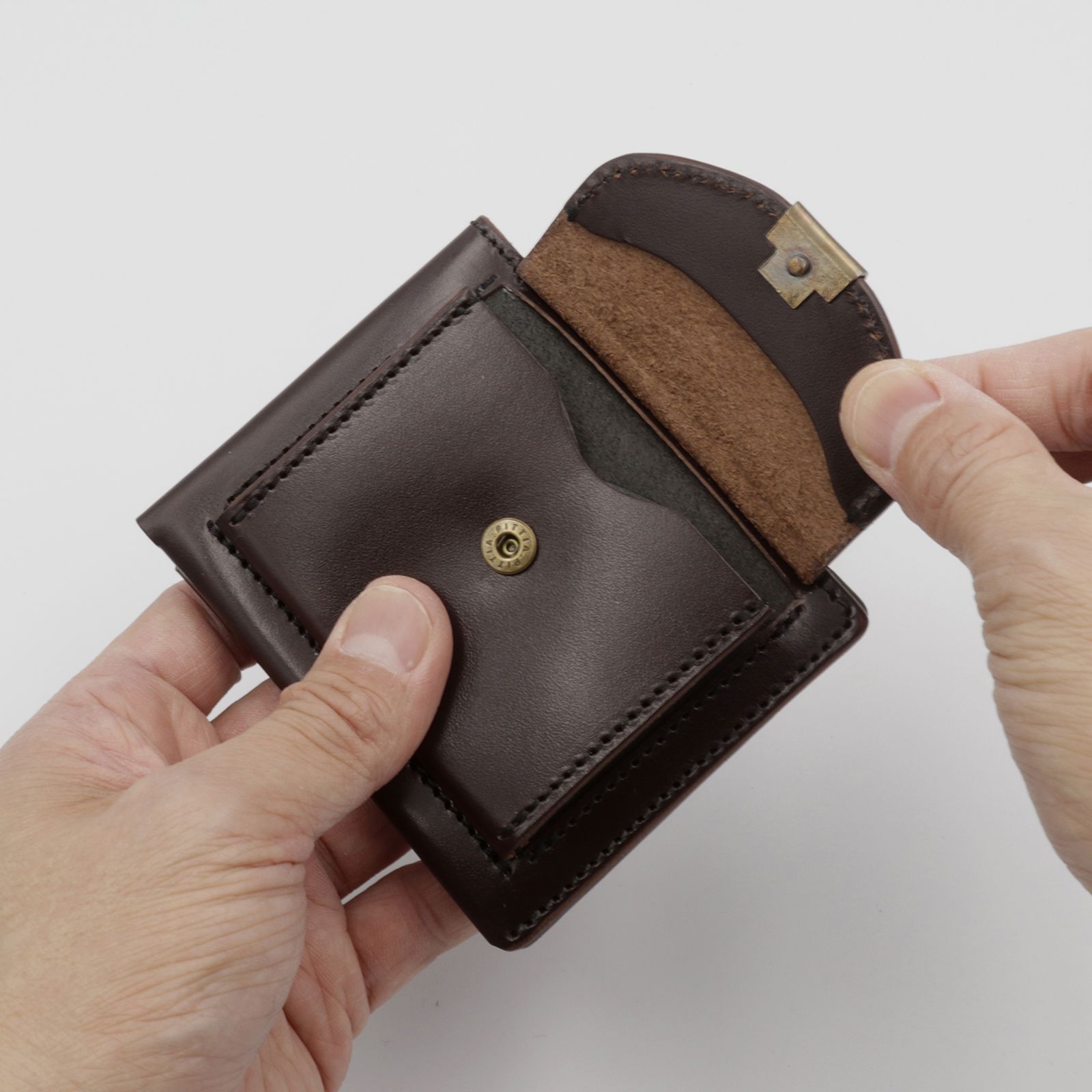 【Dual】スリムウォレット サドルプルアップ チョコ