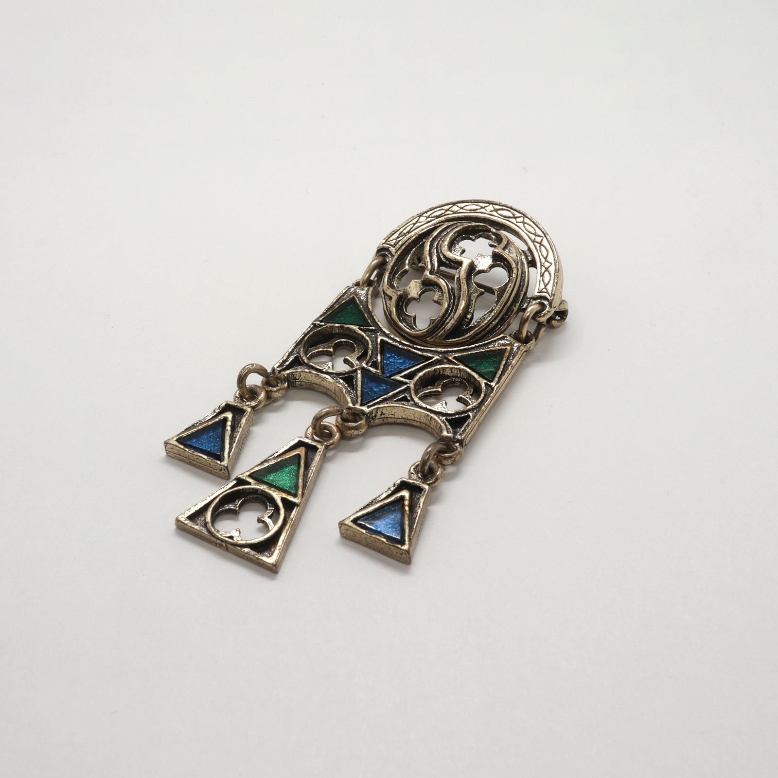 「スイングジオメトリック」ブローチ イギリス