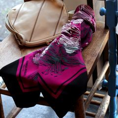 「フラワークロッキー」ヴィンテージスカーフ SONIA RYKIEL フランス