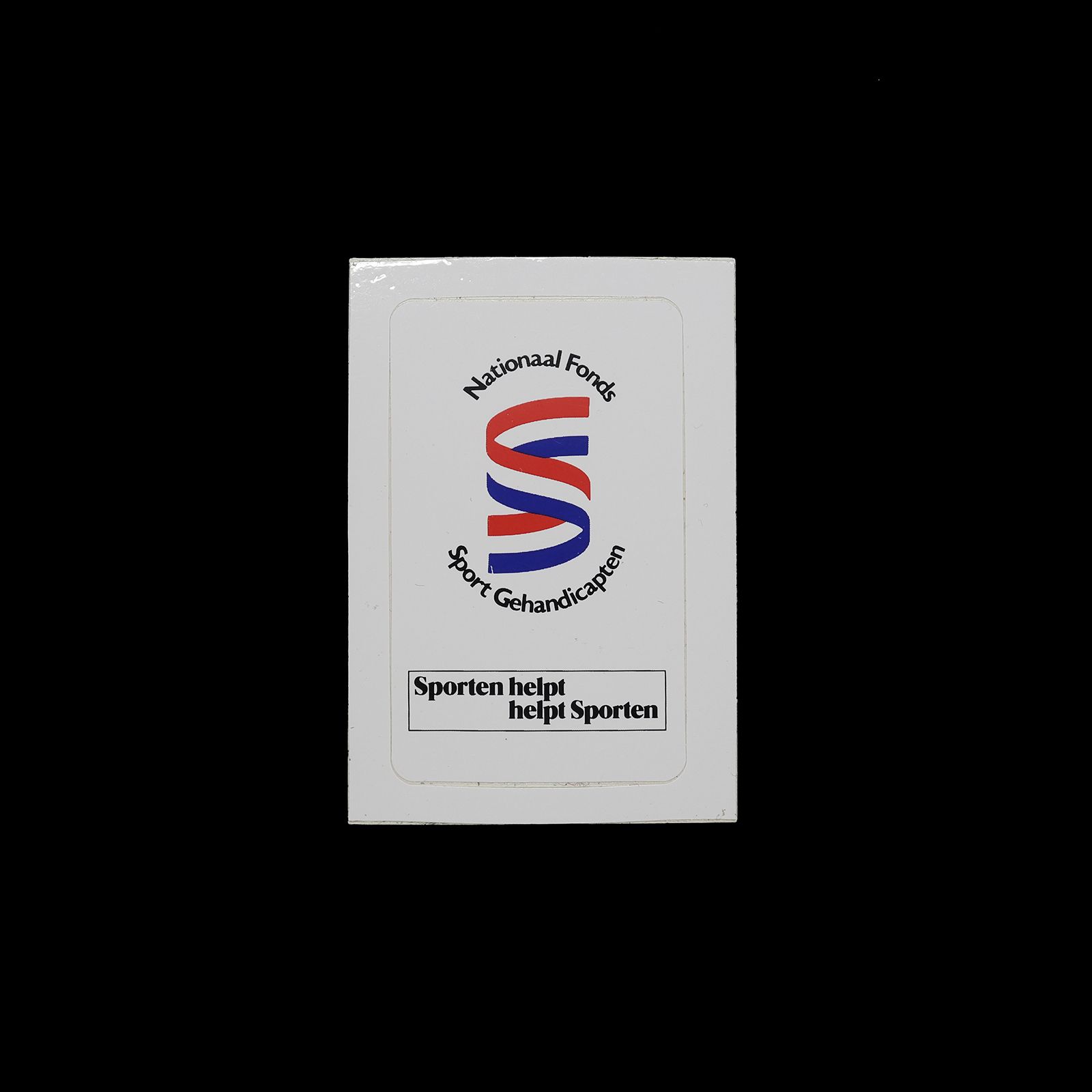 「Nationaal Fonds Sport Gehandicapten」ヴィンテージステッカー ヨーロッパ