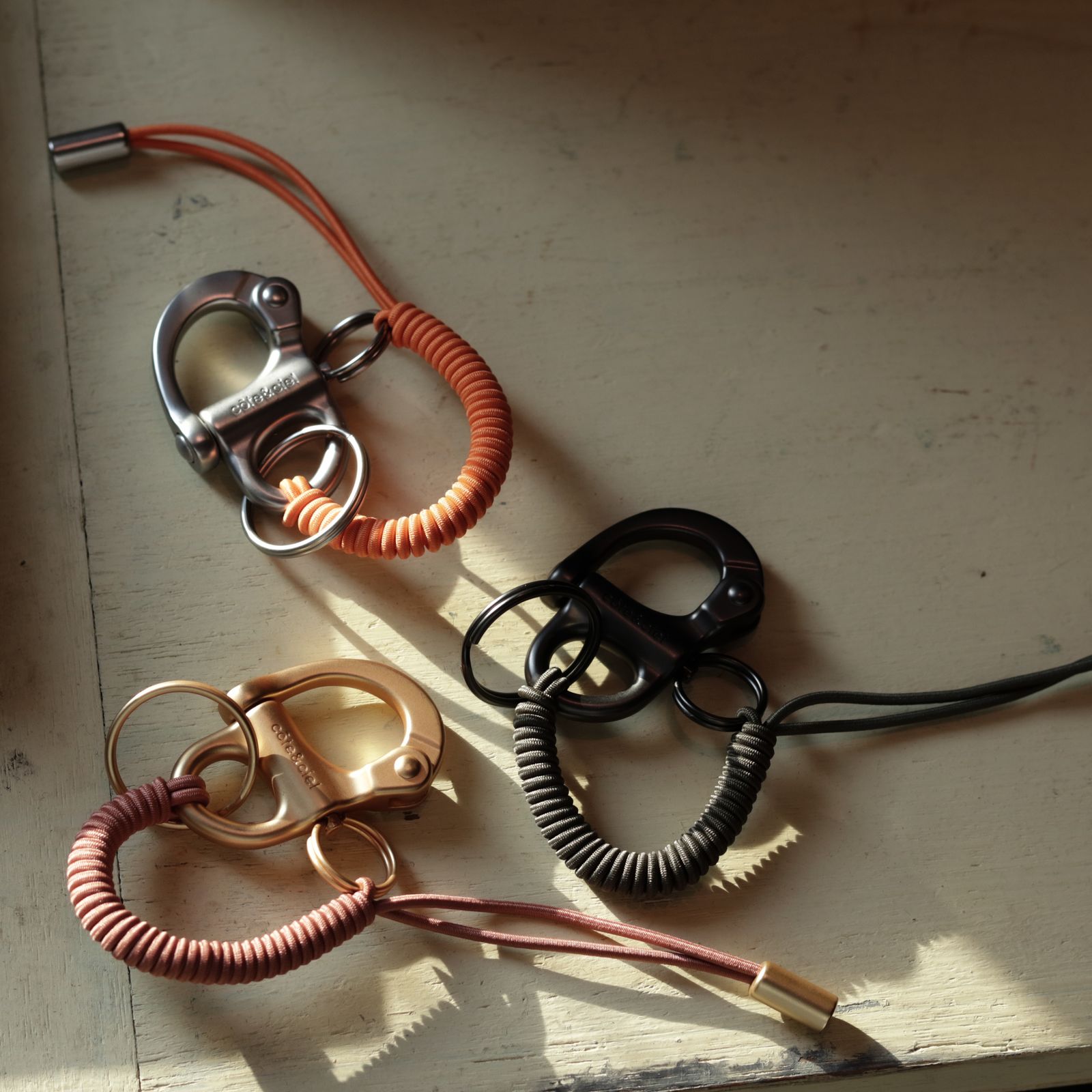 「LetGo Petits」キーリング テラコッタ×ゴールド