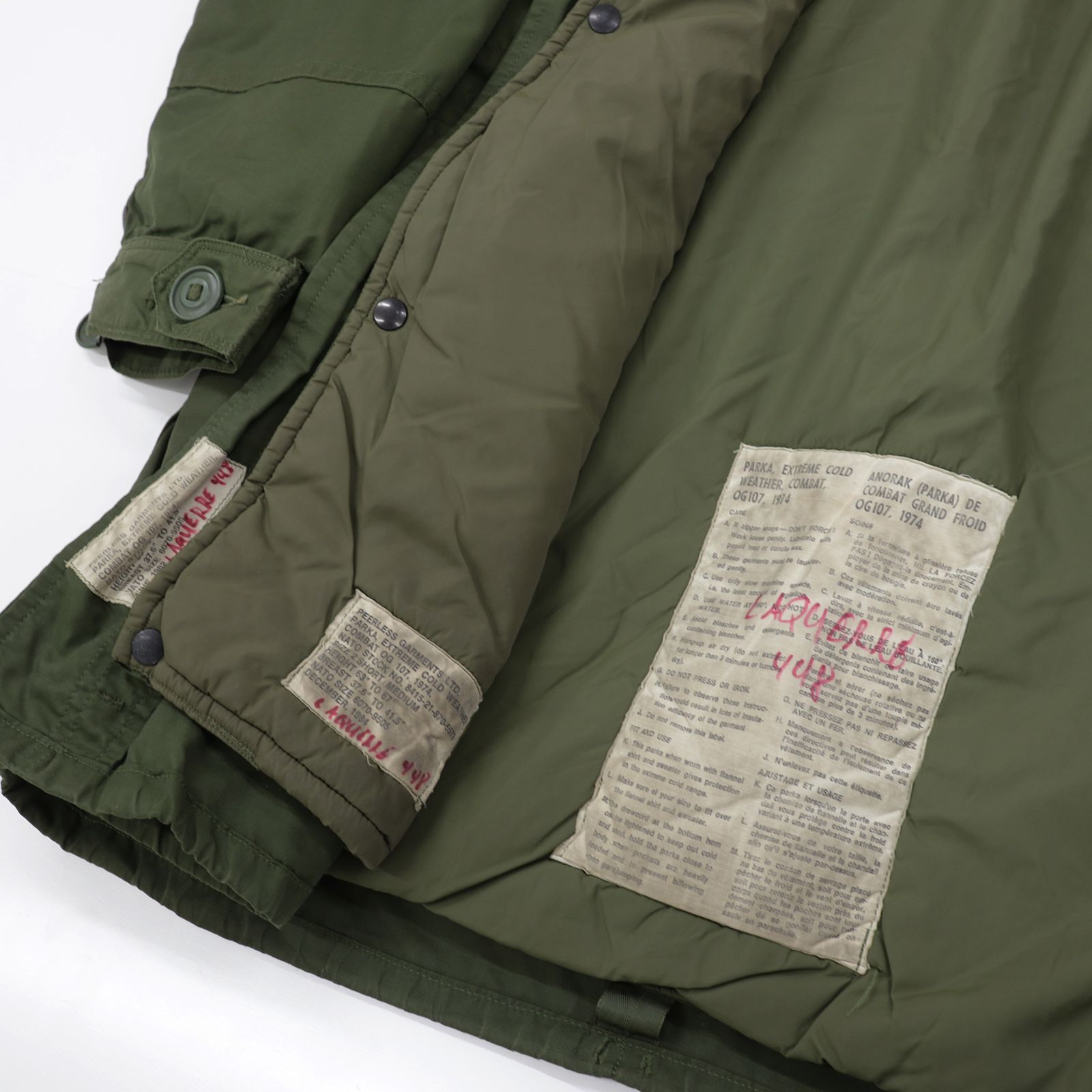「カナダ軍 ECWコンバットパーカー フルセット」ユーズド カナダ 1980-90s