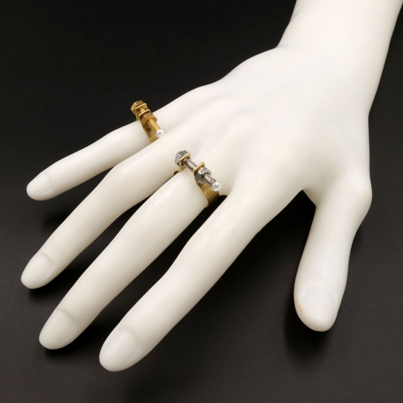 「Franken ring」リング ゴールド×シルバー