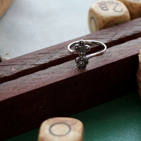 「マーカサイトフローラル」リング ヨーロッパ silver925