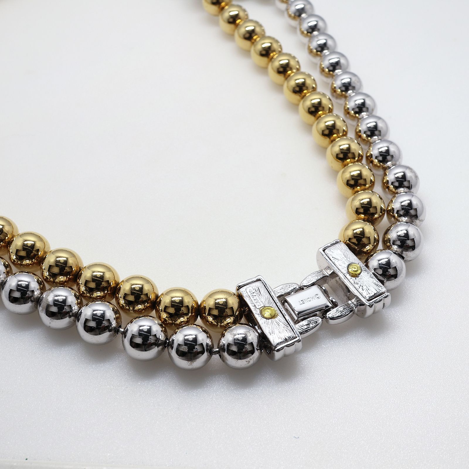 「メタルデュオ」ネックレス ヨーロッパ MONET