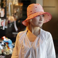 【送料無料対象外】ハートチュールキャプリン ピンク