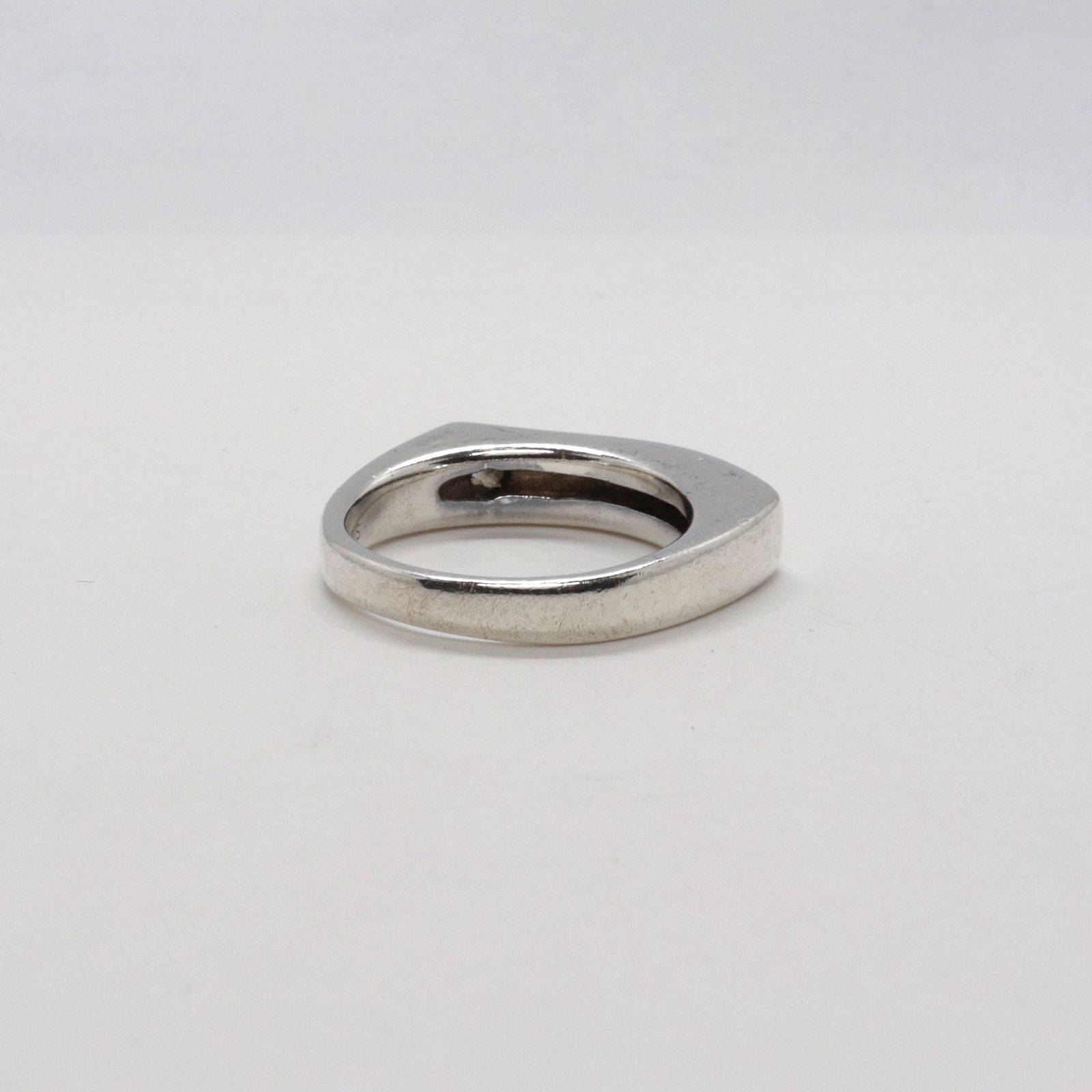 「スクエアエッジ」リング silver925 ヨーロッパ