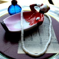 「70s ワンカラーリングプラビーズ」ネックレス フランス