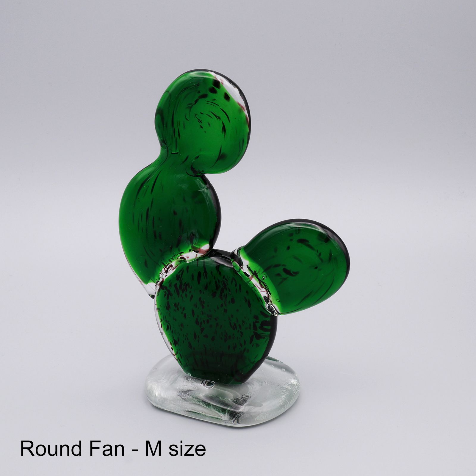 「CACTUS GLASS ORNAMENT / Round Fan」