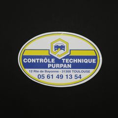 「CONTROLE TECHNIQUE PURPAN」ヴィンテージステッカー ヨーロッパ