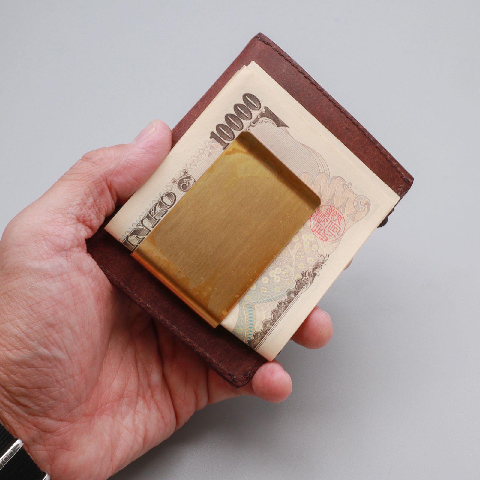 「5YEN COIN CASE/MONEY CLIP」ミニ財布 ブラック
