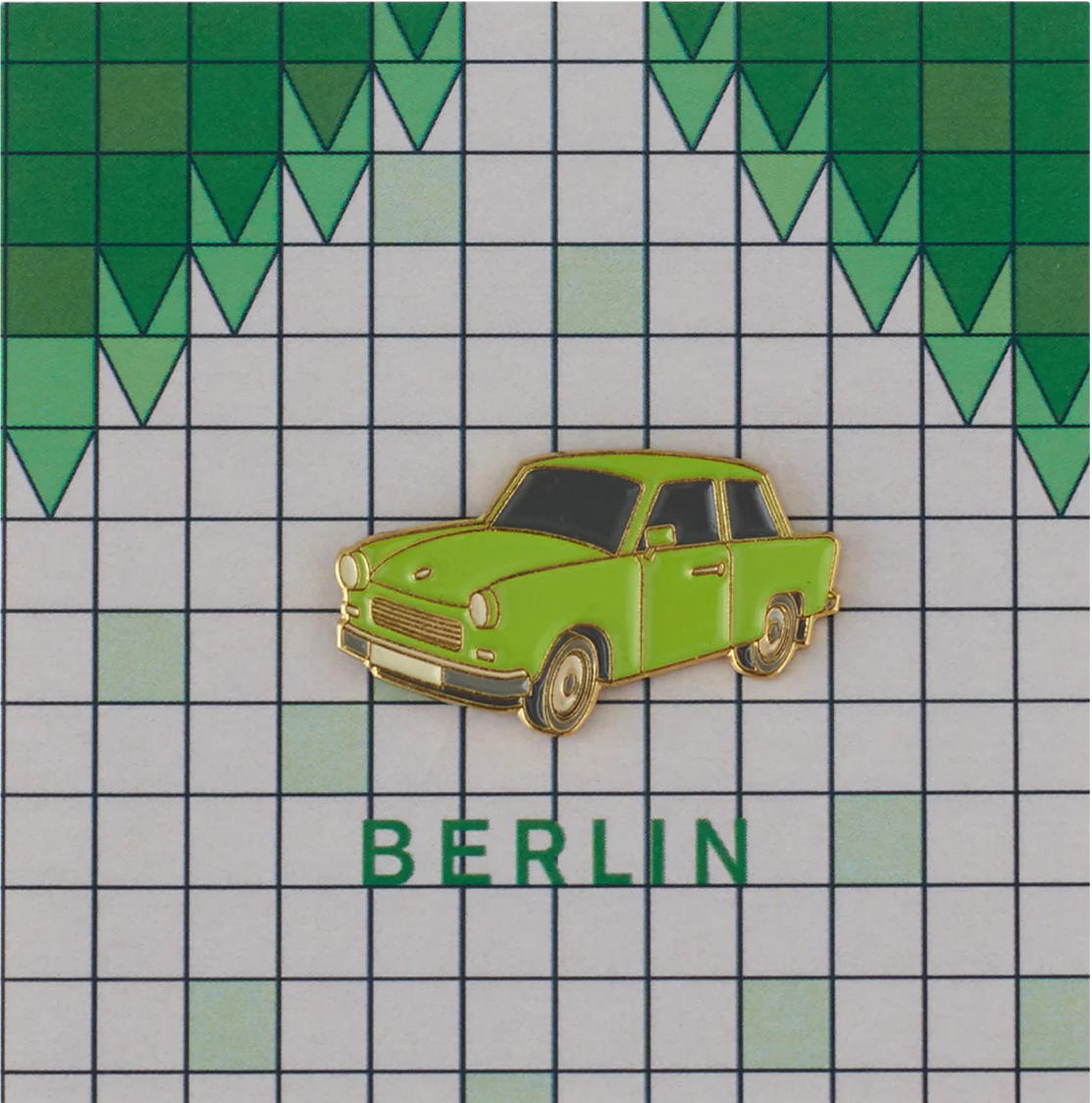 「Trabant Green」ピンズ ベルリンコレクション