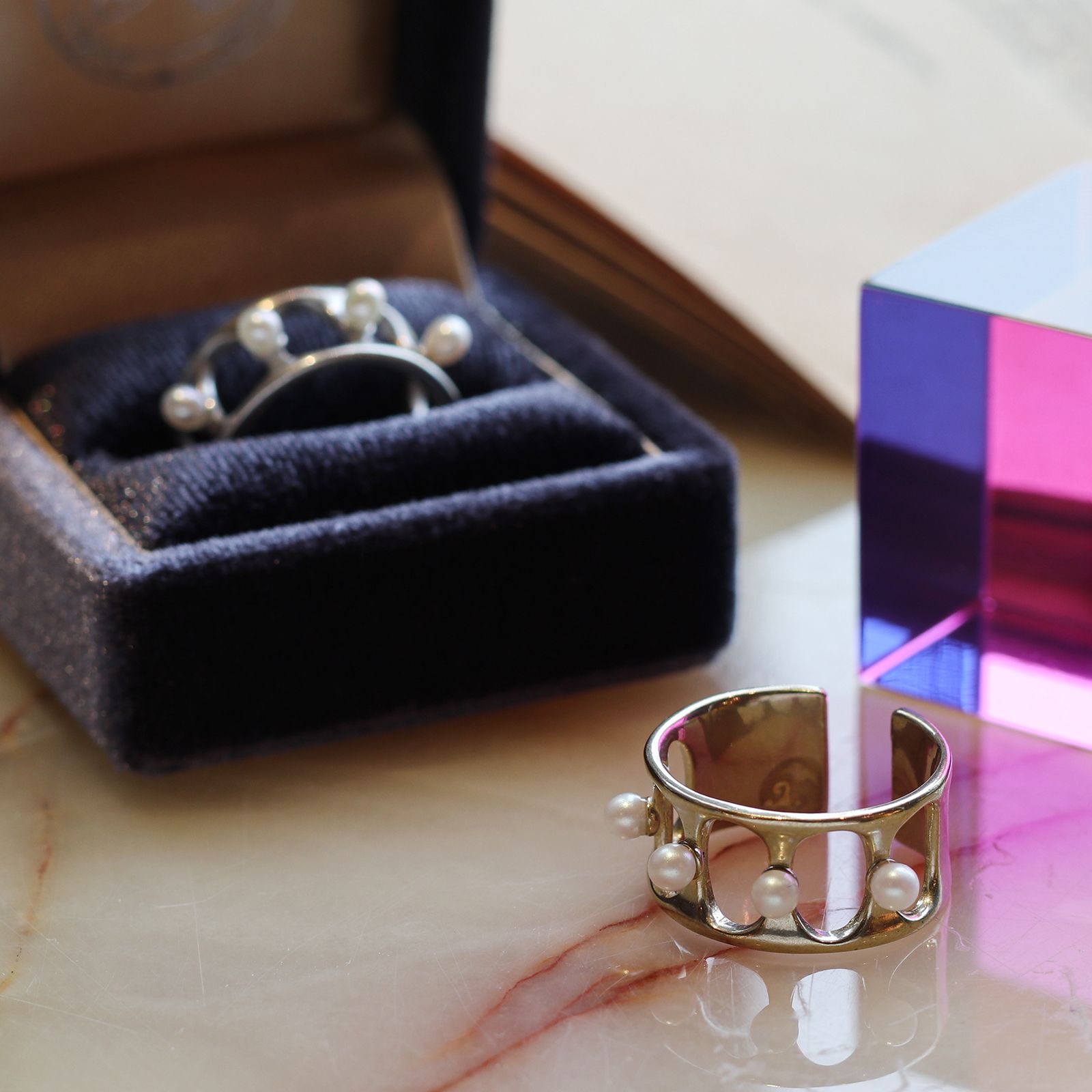 「poetry ring」リング ブラス