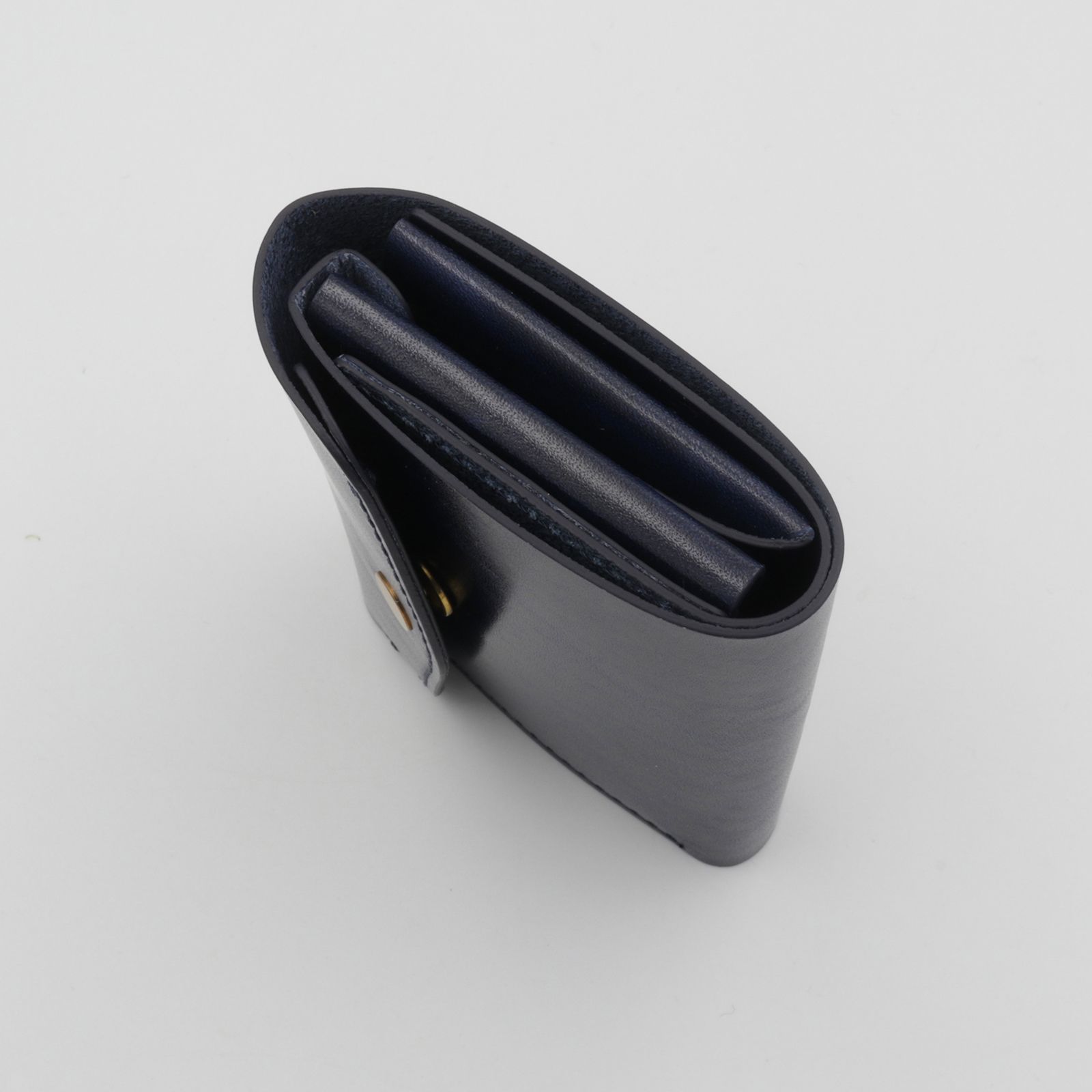 「三つ折りミニ財布PALUMO Rugato」blue