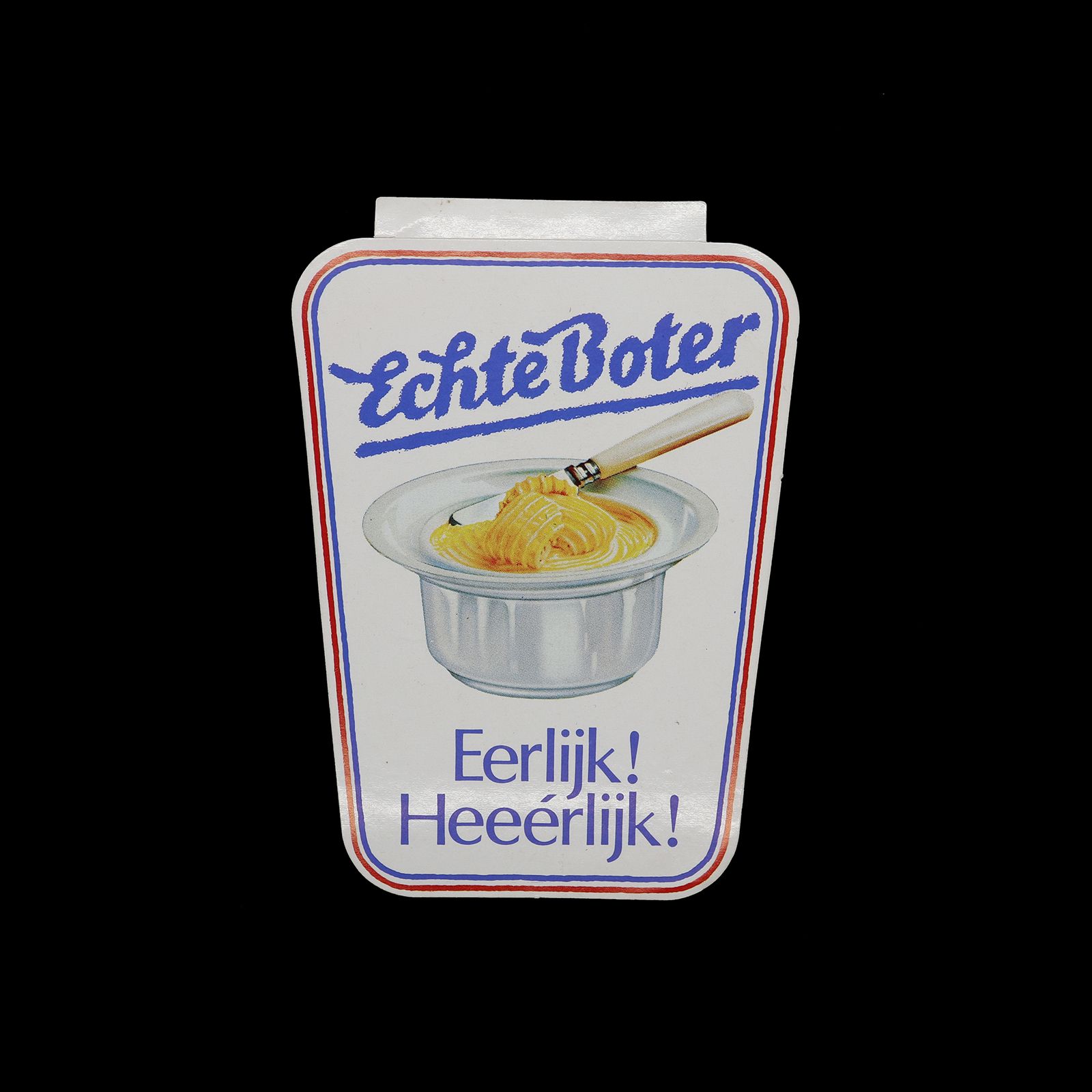 「Echte Boter」ヴィンテージステッカー ヨーロッパ