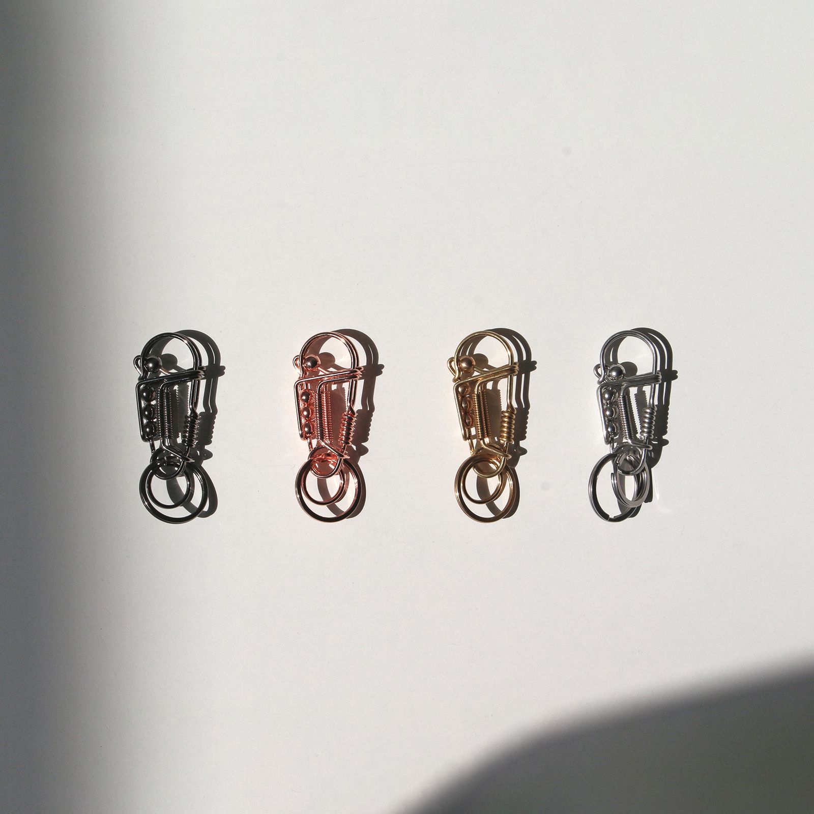 Metal Wire Carabiner ゴールド