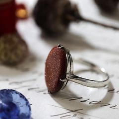 「サンドストーン」リング シルバー ヨーロッパ